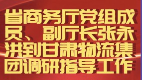  省商務(wù)廳黨組成員、副廳長(zhǎng)張永洪到甘肅物流集團(tuán)調(diào)研指導(dǎo)工作